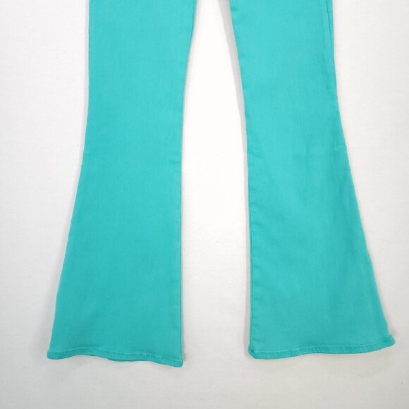 7 For All Mankind Women's Ultra High Rise Skinny Boot Jeans Size 26 Atlantis New - Picture 5 of 16